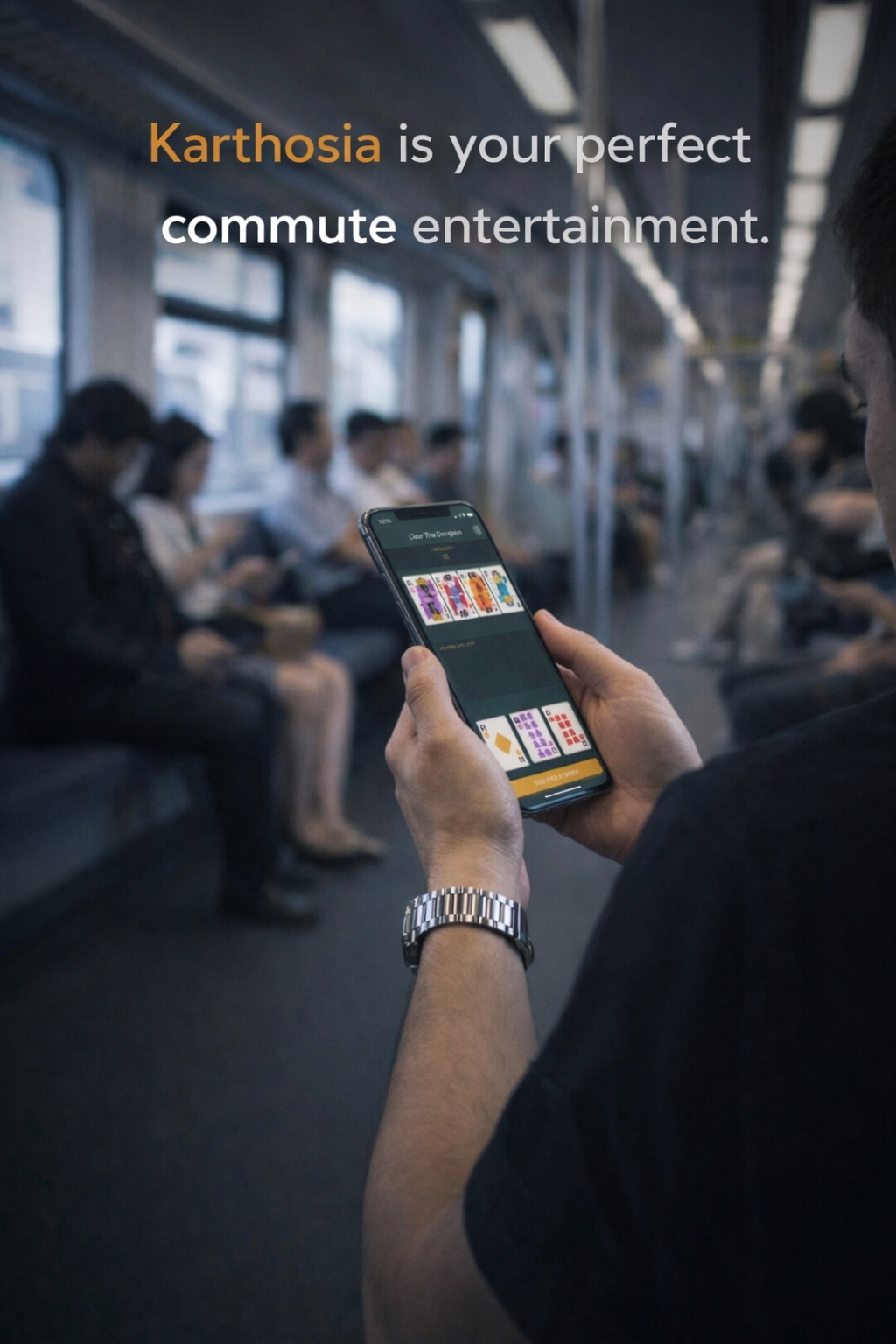 Karthosia offline cards game - Subway