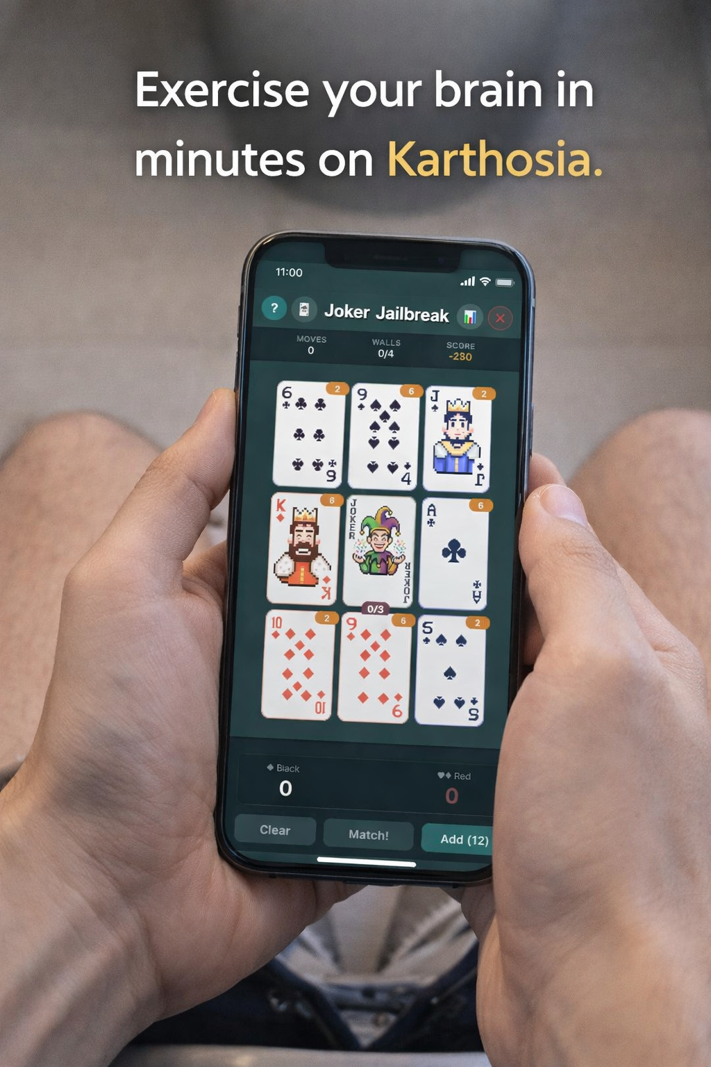 Karthosia offline cards game - Toilet